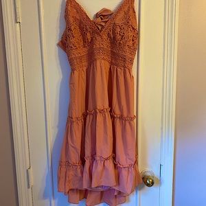 Ruffled Dress with tie back